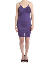 Purple jersey dress by Faz