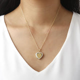 Polished Heart Locket With Chain Necklace by MILOR COMMENTSOLD