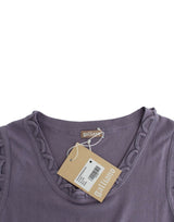 Purple cotton jersey dress by Faz