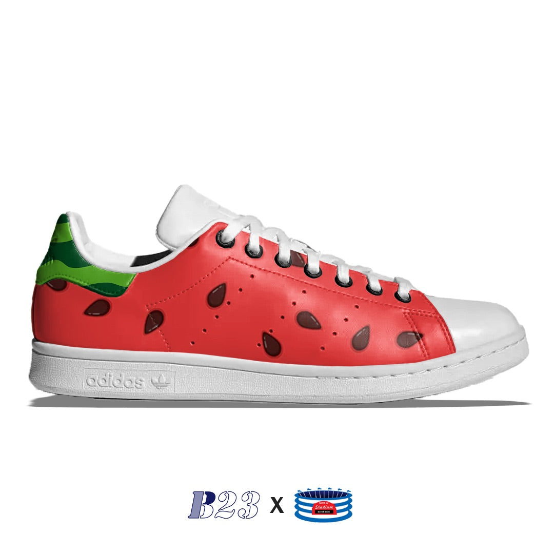 "Watermelon" Adidas Stan Smith Casual Shoes by Stadium Custom Kicks