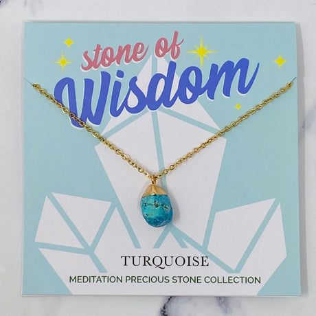 Meditation Semi-Precious Stone Pendant Necklace by Ellisonyoung.com