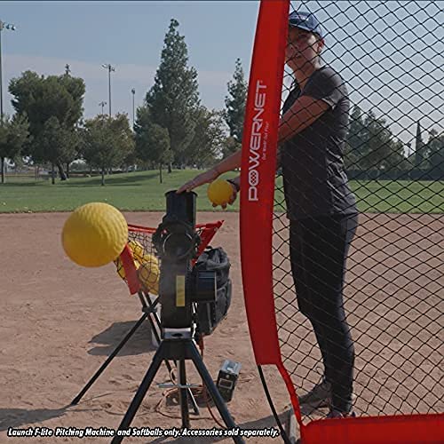 PowerNet Launch F-Lite Baseball and Softball Pitching Machine (1194) by Jupiter Gear