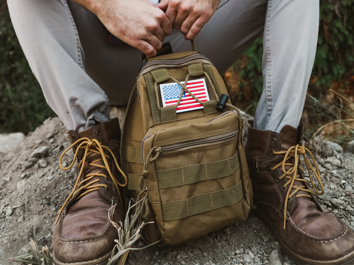 Tactical USA Flag Patch with Detachable Backing by Jupiter Gear Home