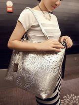 Original Solid Color Shiny Tote Bag by migunica