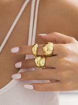 Adjustable Geometric Rings Accessories by migunica