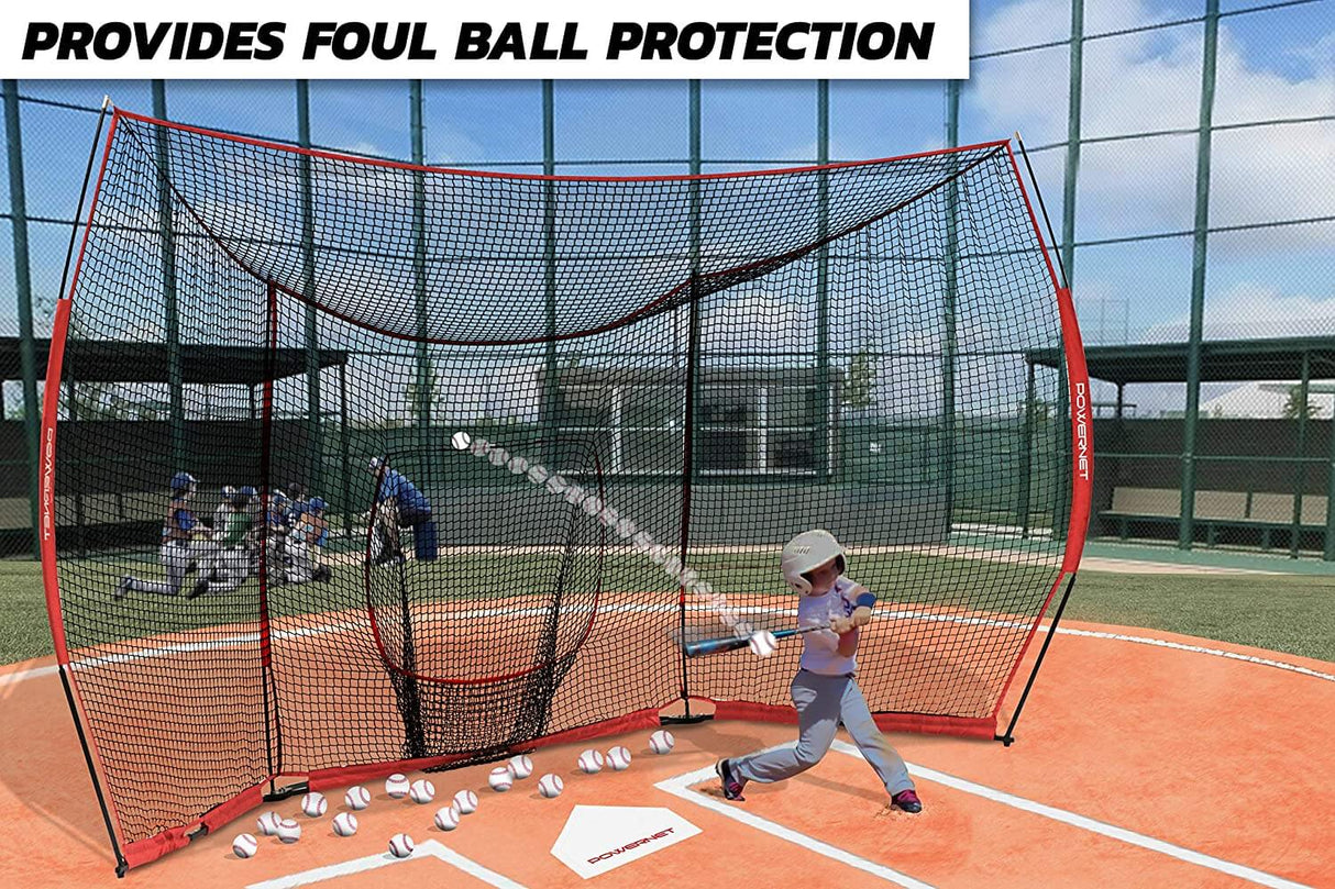 PowerNet Portable Baseball Backstop - Large 16x9ft (1149) by Jupiter Gear