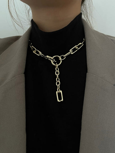 Simple Normcore Chain Necklace by migunica