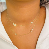 Finest Shine Initial Sterling Silver Necklace by Ellisonyoung.com