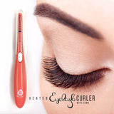 Heated Eyelash Curler With Comb, Provides Long Lasting Curl In Seconds by Pursonic