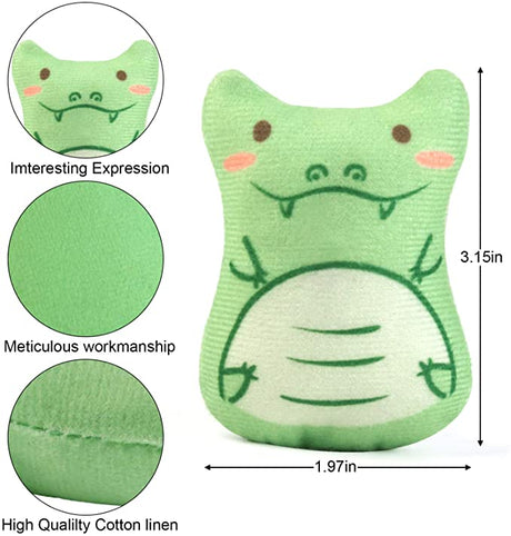 5Pc Cat Toys for Indoor Cats - 5PCS Plush Cat Chew Toys Teething Interactive Catnip Fi... by Js House