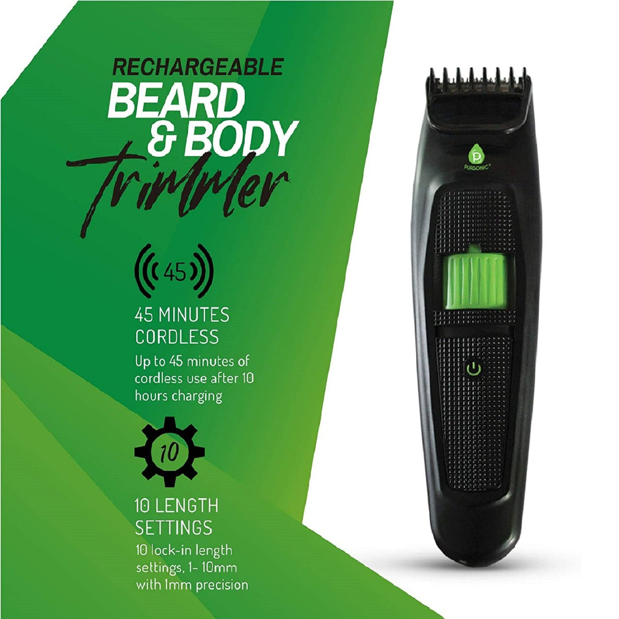 Rechargeable Beard And Body Trimmer by Pursonic