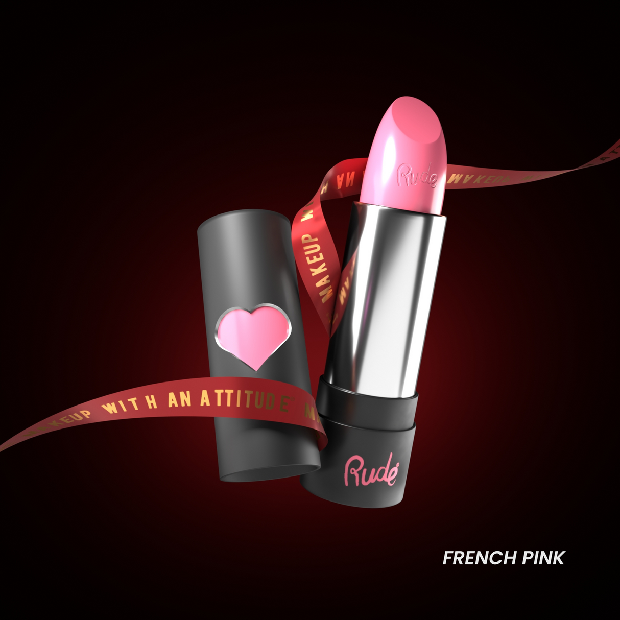 RUDE Hydro Shine Moisturizing Lipstick - French Pink