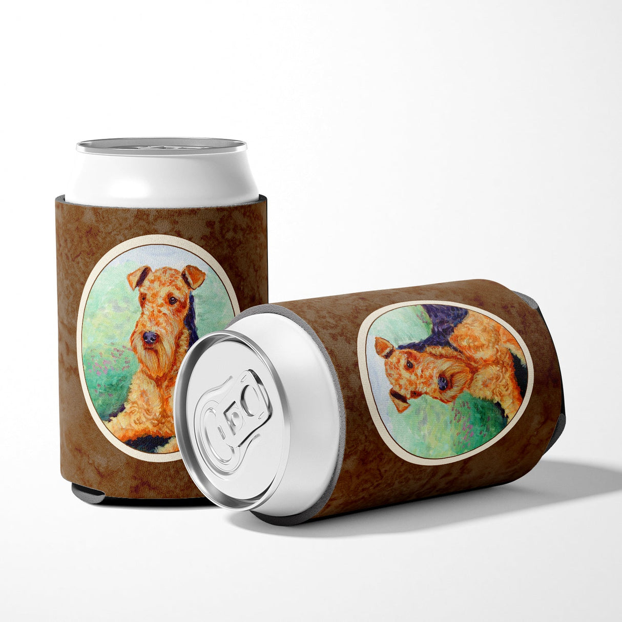 Airedale Terrier Can or Bottle Hugger 7239CC by Caroline's Treasures