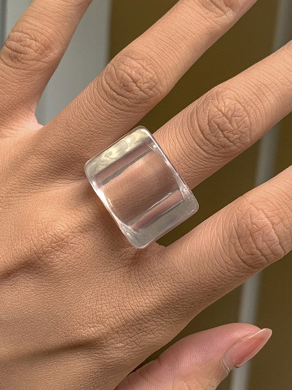 Original Stylish Resin 8 Colors Geometric Ring by migunica