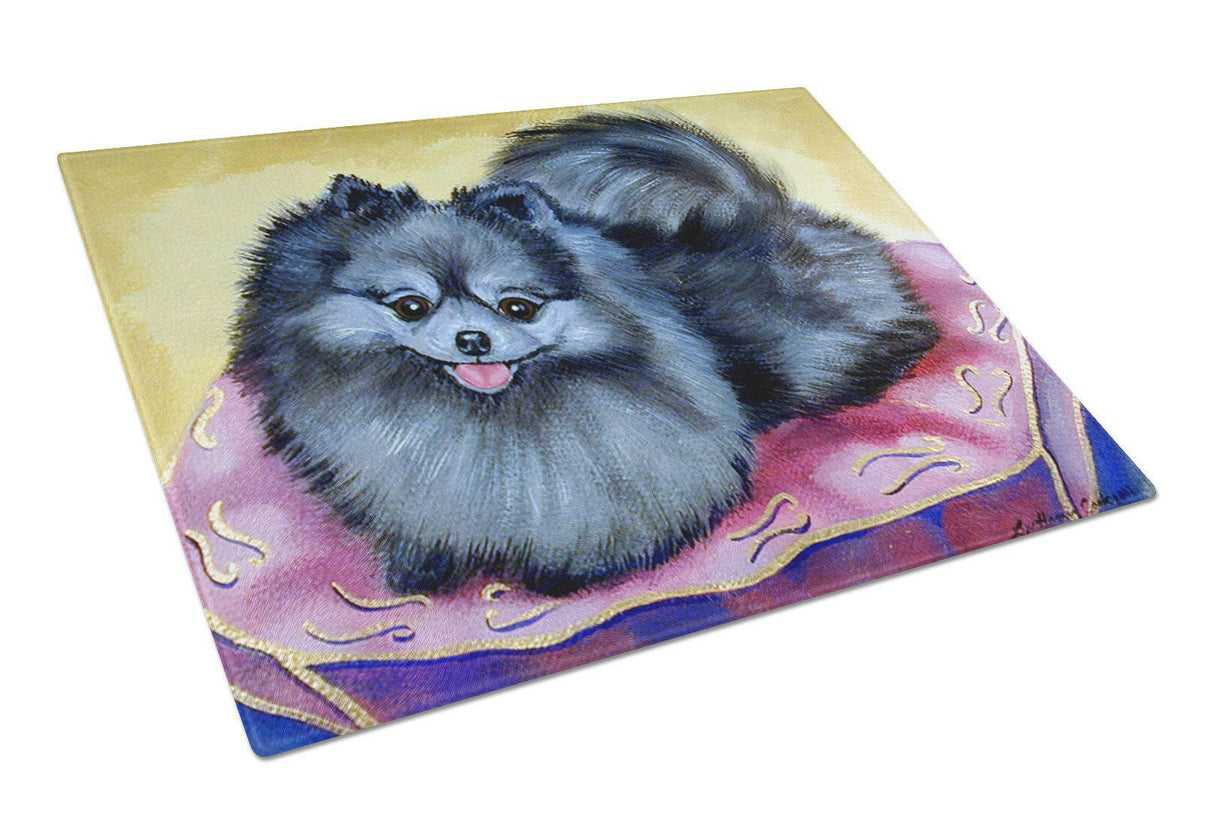 Pomeranian Glass Cutting Board Large by Caroline's Treasures