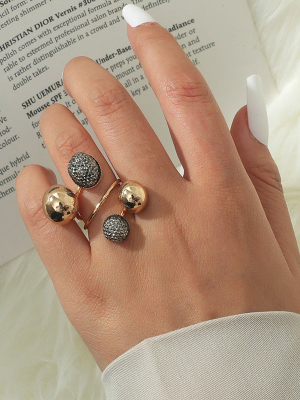 Stylish Selection Adjustable Geometric Rings Accessories by migunica