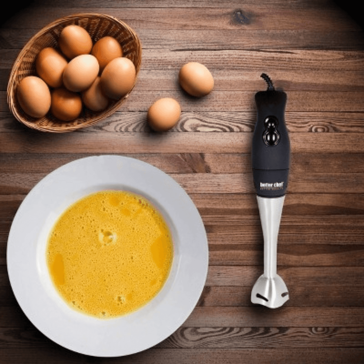 Better Chef 200W DualPro Immersion Blender Hand-Mixer with Cup and Beater by Jupiter Gear Home