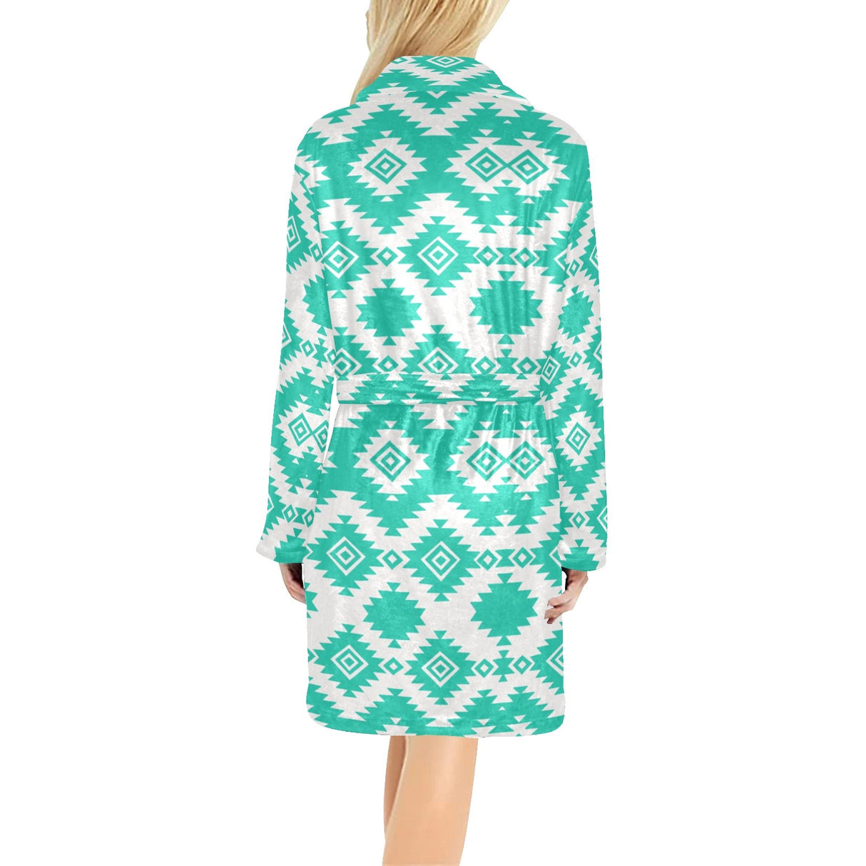 Turquoise Aztec Women's Western Bath Robe by Baha Ranch Western Wear