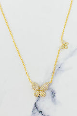 Double Shine Butterfly  Necklace by Ellisonyoung.com