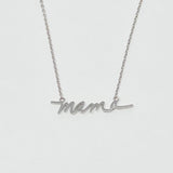 Mama Script Necklace by Ellisonyoung.com