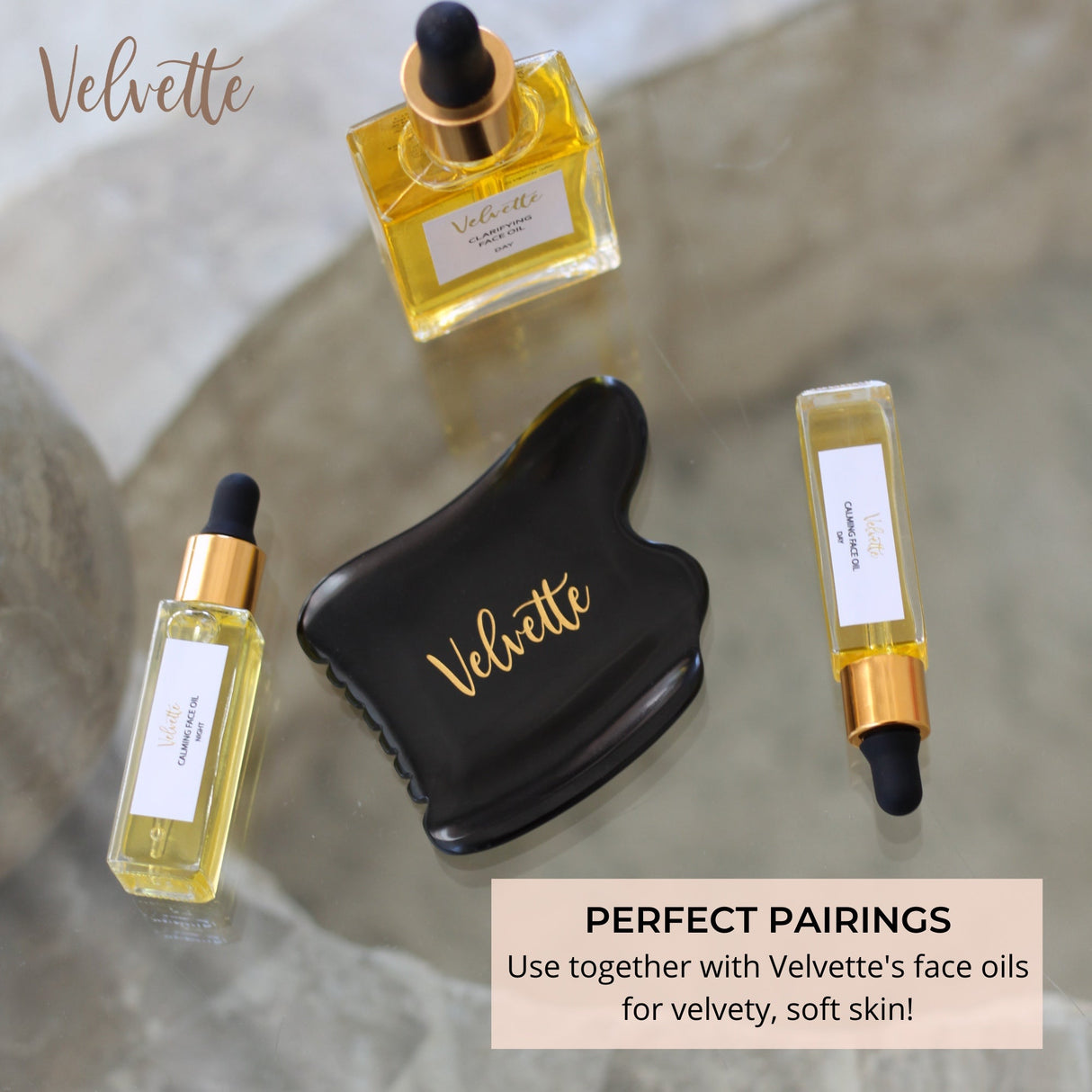 Clarifying Facial Gua Sha Kit by Velvette