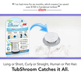 TubShroom (Clear) The Hair Catcher That Prevents Clogged Tub Drains by TubShroom.com