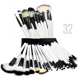 Sculptor 32 Piece High Quality Wooden Makeup Brush Set by VistaShops