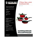 Better Chef 7-Piece Aluminum Non-Stick Cookware Set with Bakelite Handles by Jupiter Gear Home