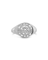 Sterling Silver Pinwheel Signet Ring by Sterling Forever