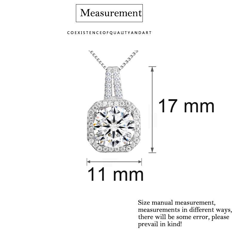 Two Carat Halo Cubic Zirconia Pendant Necklace by Hollywood Sensation®