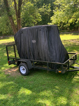 4 Passenger Golf Cart Cover for EZGO, Club Car, Yamaha, 400D Black- #ns23 _mkpt by Js House