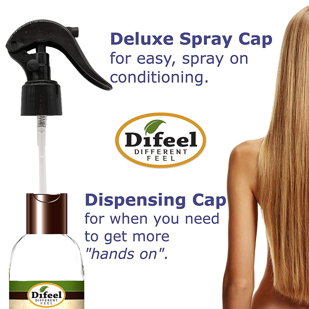 Difeel Volumize Leave in Conditioning Spray with 100% Pure Tea Tree Oil 6 oz. by difeel - find your natural beauty