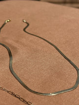 14k Yellow Gold Herringbone Chain by Toasted Jewelry