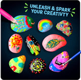 Kids Rock Painting Kit - Glow in The Dark - Arts & Crafts Gifts for Boys and Girls Ages 4-12 by Surreal Brands