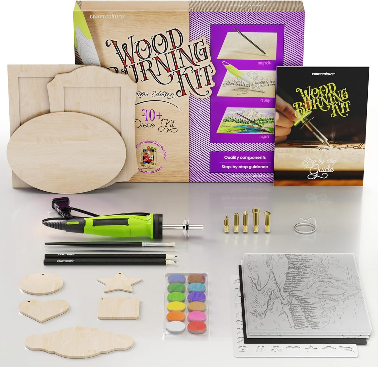 Wood Burning Kit for Kids by Surreal Brands