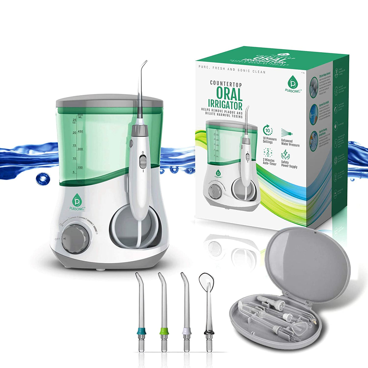 OI-200 Professional Counter Top Oral Irrigator Water Flosser by Pursonic