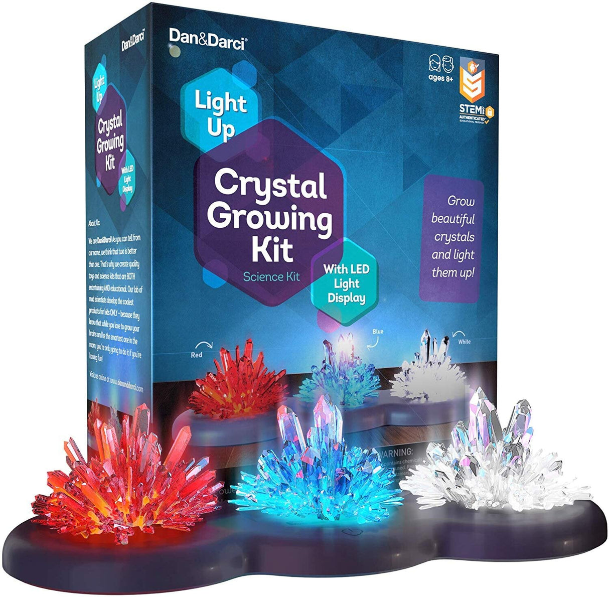 LIGHT-UP CRYSTAL GROWING KIT FOR KIDS by Surreal Brands