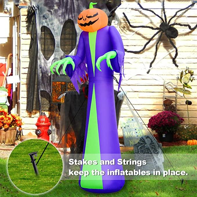 12Ft Giant Halloween Inflatables Pumpkin Halloween #ns23 _mkpt by Js House - Vysn