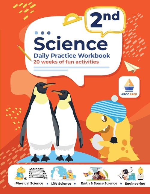 2nd Grade Science: Daily Practice Workbook 20 Weeks of Fun Activities (Physical, Life, Earth and Space Science, Engineering Video Explana - Paperback by Books by splitShops