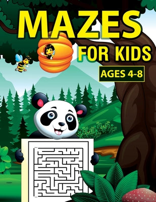 Mazes For Kids Ages 4-8: Awesome Fun Maze Activity Book With 50 Fun & Educational Maze Puzzles For Kids Ages 4-8 - Paperback by Books by splitShops