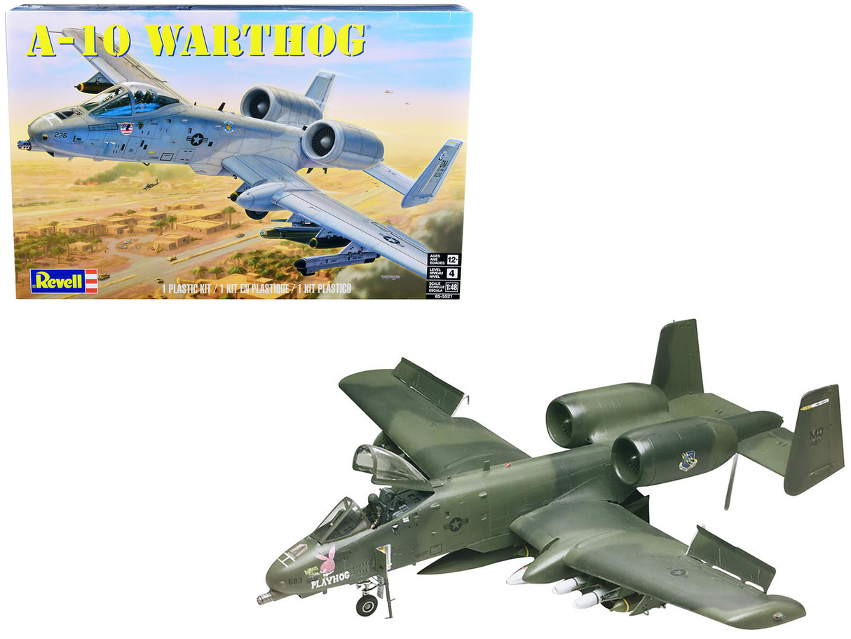 Level 4 Model Kit Fairchild Republic A-10 Warthog (Thunderbolt II) Aircraft 1/48 Scale Model by Revell