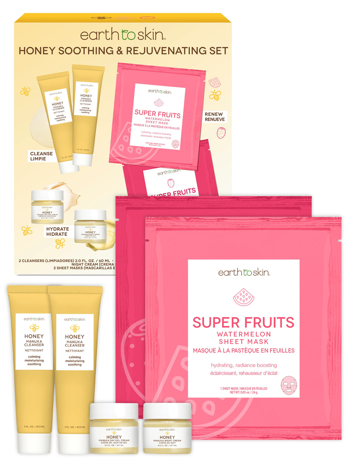 Honey Soothing & Rejuvenating Set by EarthToSkin