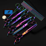 Electroplating Color 5 Pack Pet Grooming Scissors by Dog Hugs Cat