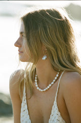 Full Moon Pearl Necklace by Urth and Sea