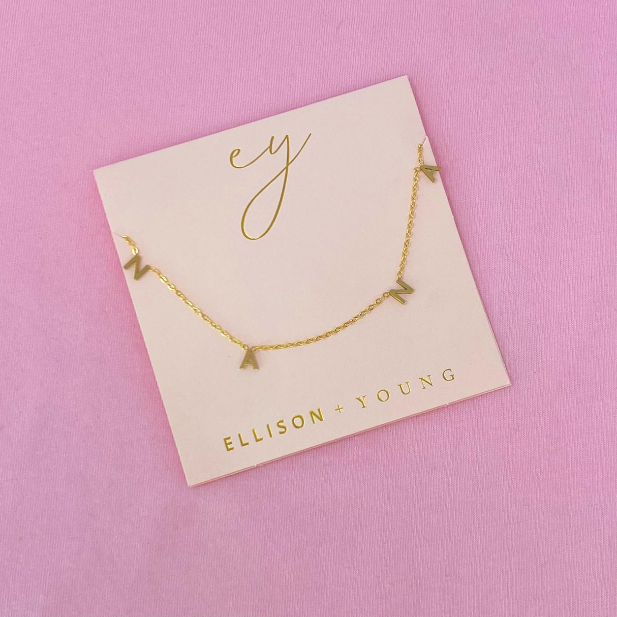 Golden Nana Necklace by Ellisonyoung.com