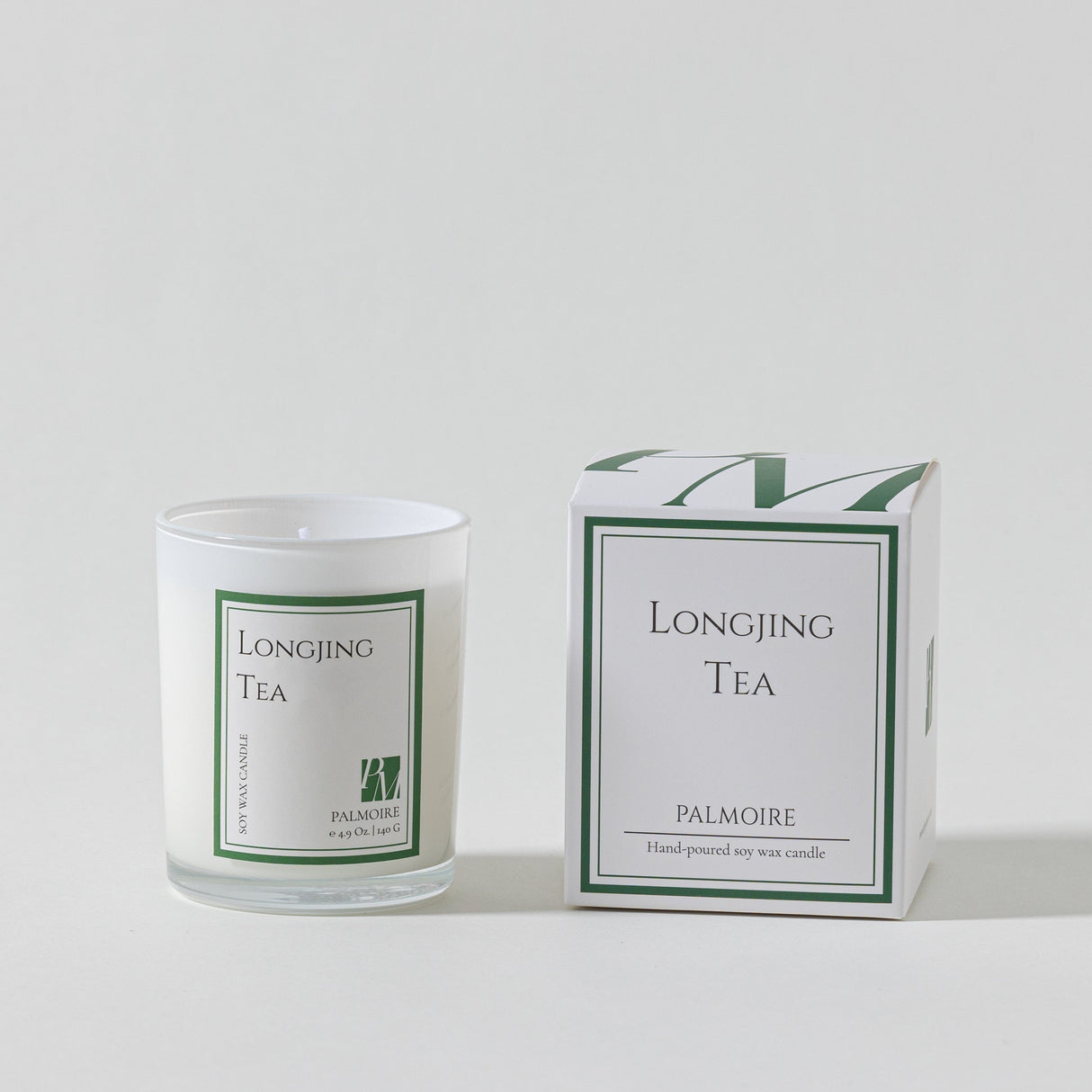 Longjing Tea Soy Wax Candle by PALMOIRE