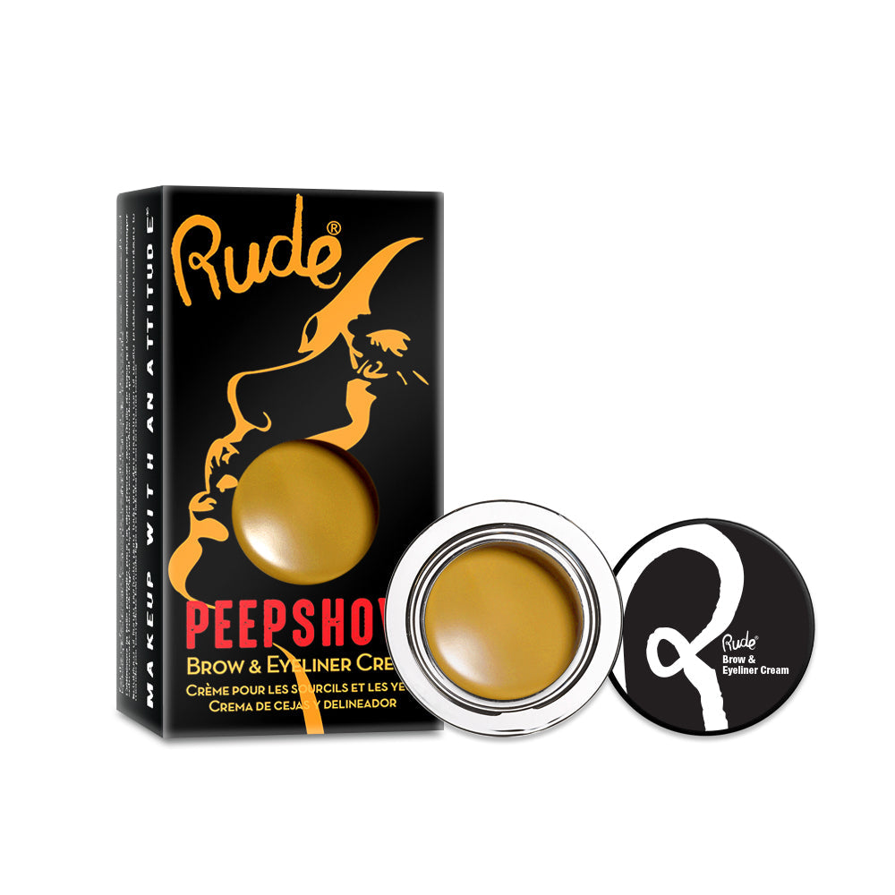 RUDE Peep Show Brow & Eyeliner Cream Brights - Hush