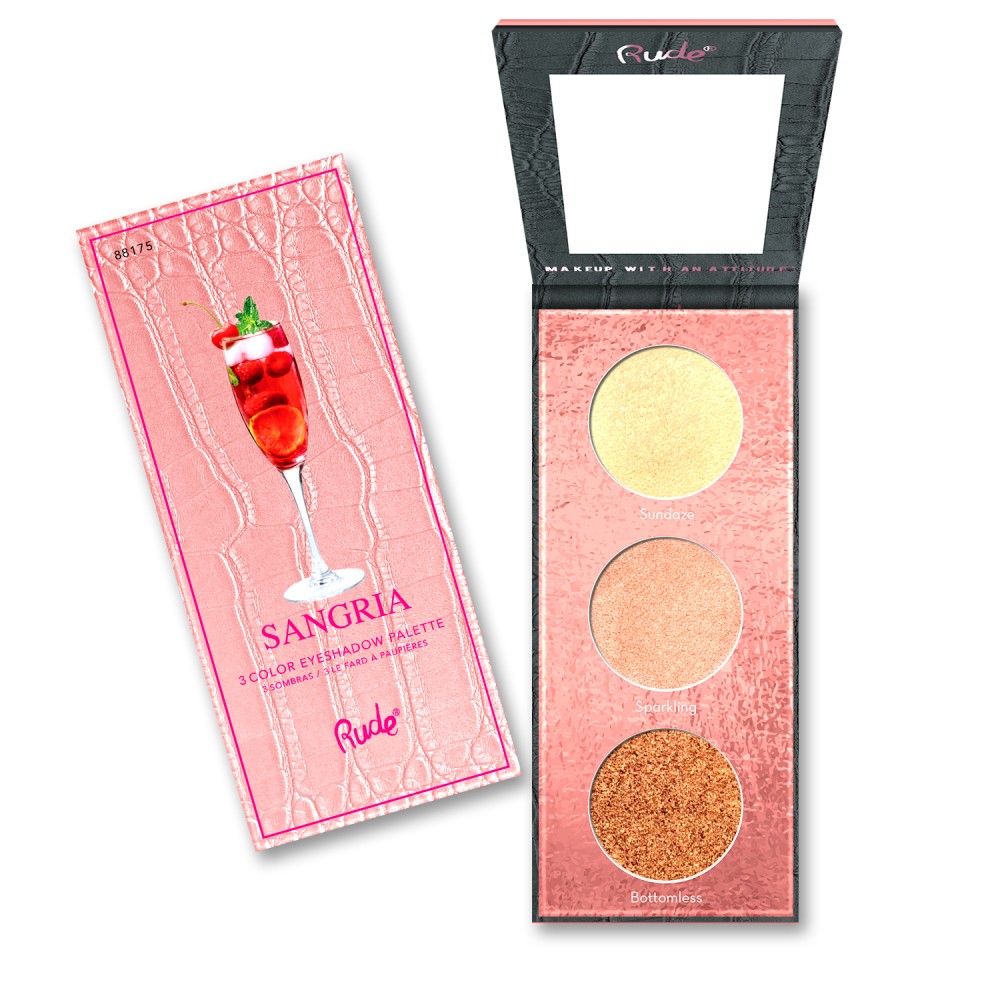 RUDE Cocktail Party Luminous Highlight / Eyeshadow Palette - Sangria