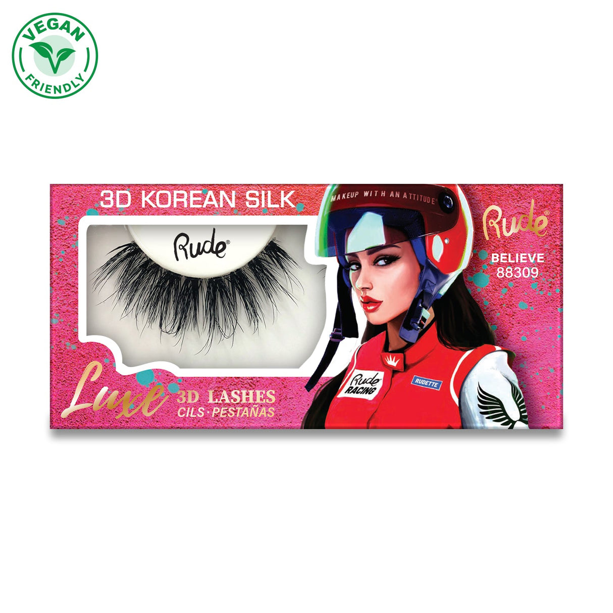 RUDE Luxe 3D Korean Silk Lashes - Believe