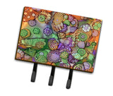 Abstract in Purple Green and Orange Leash or Key Holder 8971TH68 by Caroline's Treasures